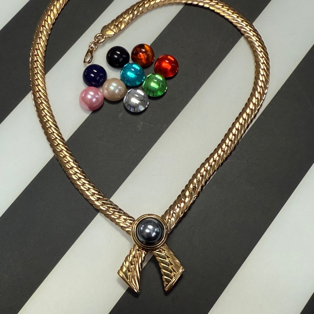 Joan Rivers Gold Necklace with Colorful Interchangeable Beads - Picture 2 of 5